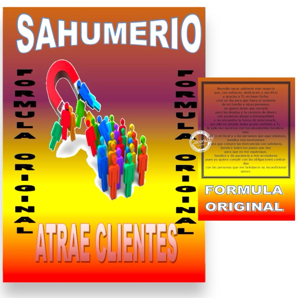 Sahumerio bolsa Atrae Clientes $690xMayor