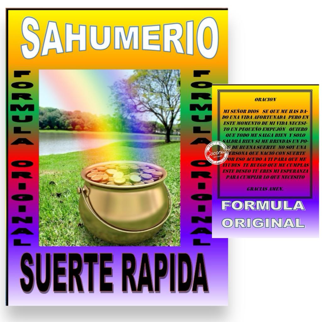 Sahumerio bolsa Suerte Rapida $690xMayor