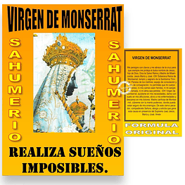 Sahumerio bolsa Virgen de Monserrat $690xMayor   