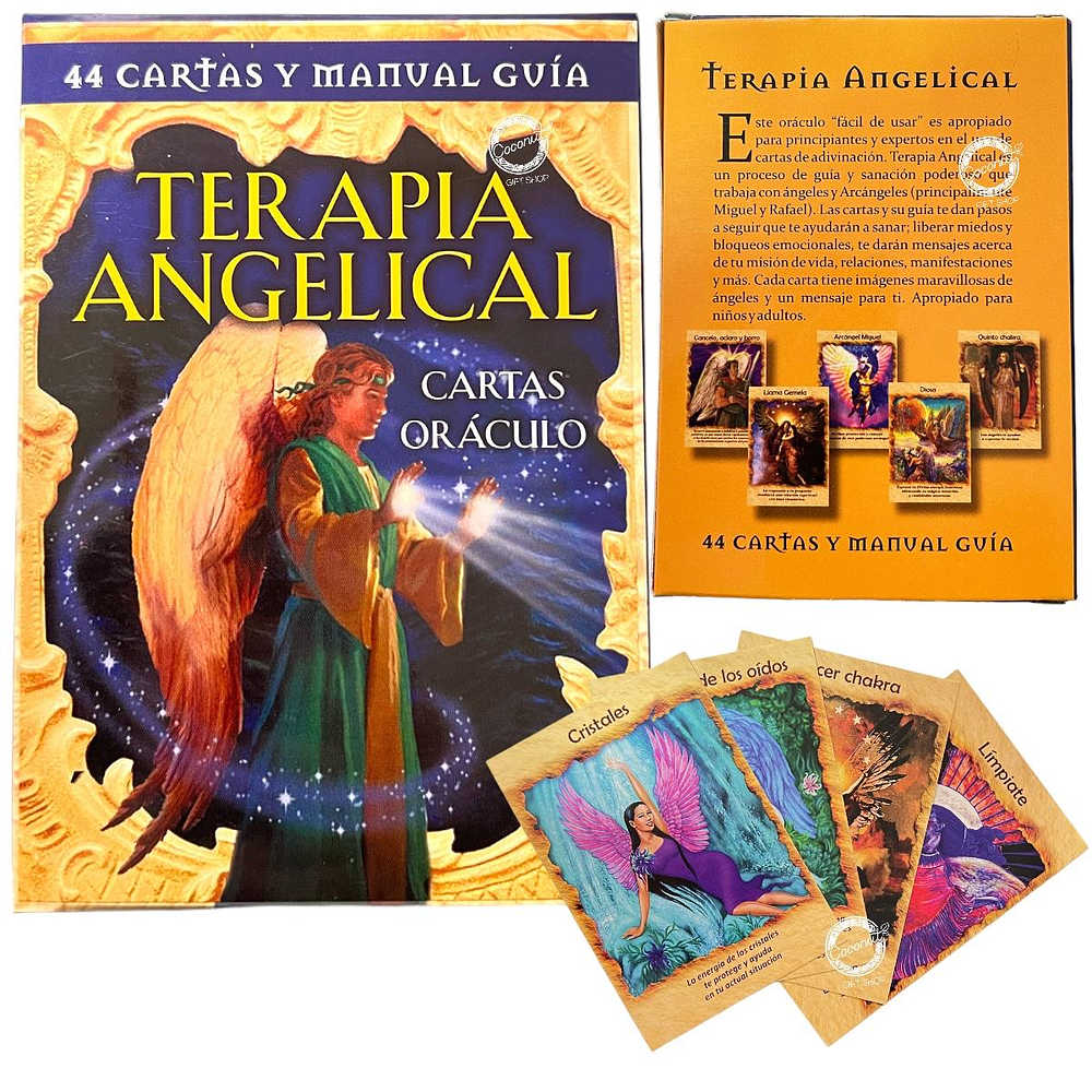 Cartas Oráculo Terapia Angelical $3.990xMayor   