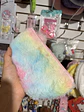 Estuche arcoíris pastel con pompón - Miniatura 2