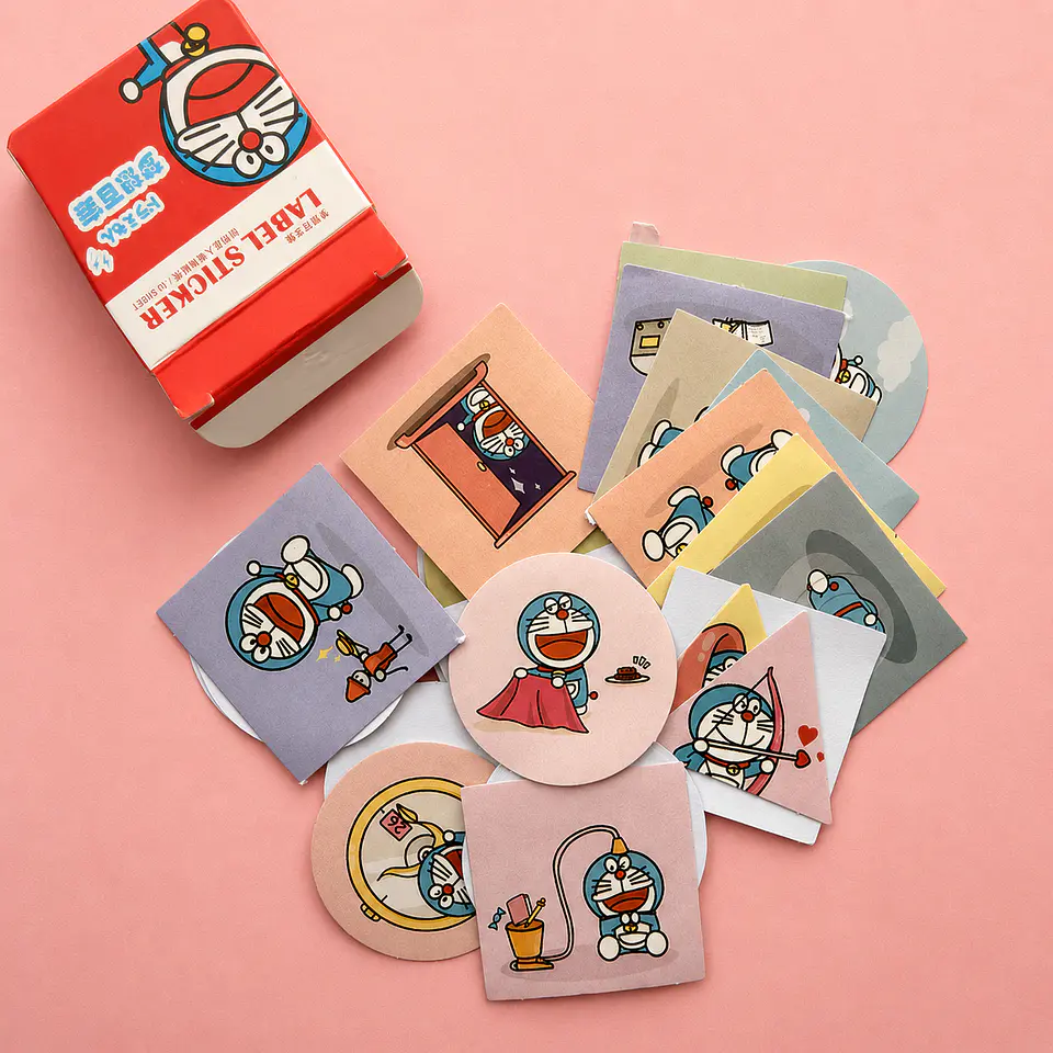 Stickers Doraemon en caja 1