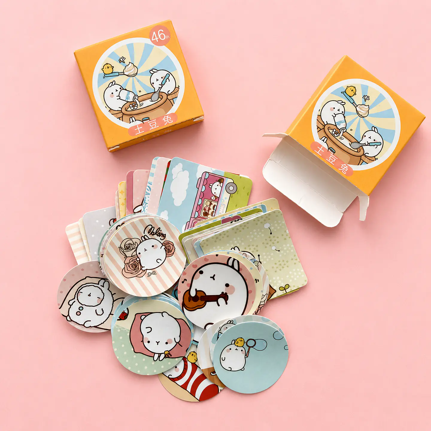 Stickers Molang en caja  1