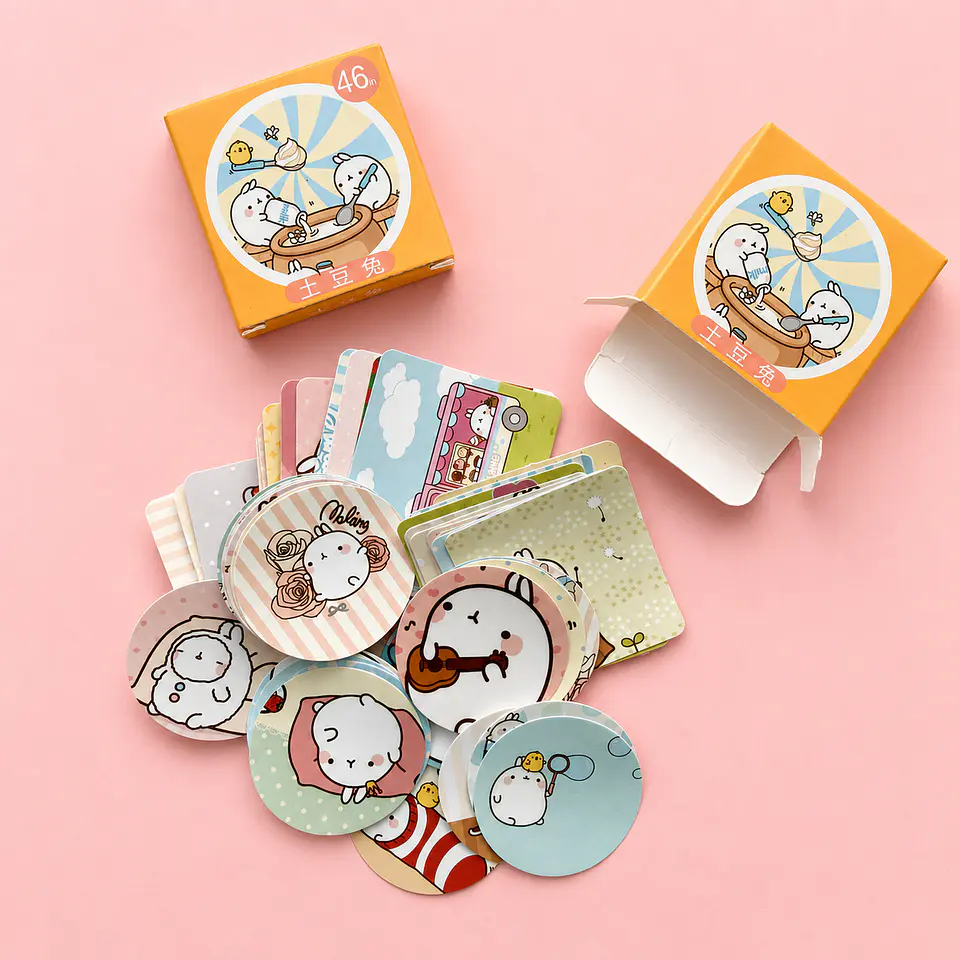 Stickers Molang en caja  1