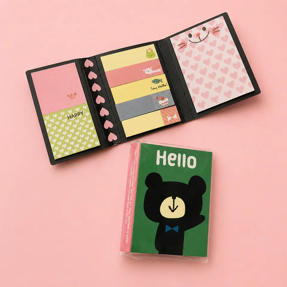 Set de Notas Adhesivas - Post-it Kawaii “Hello” 1