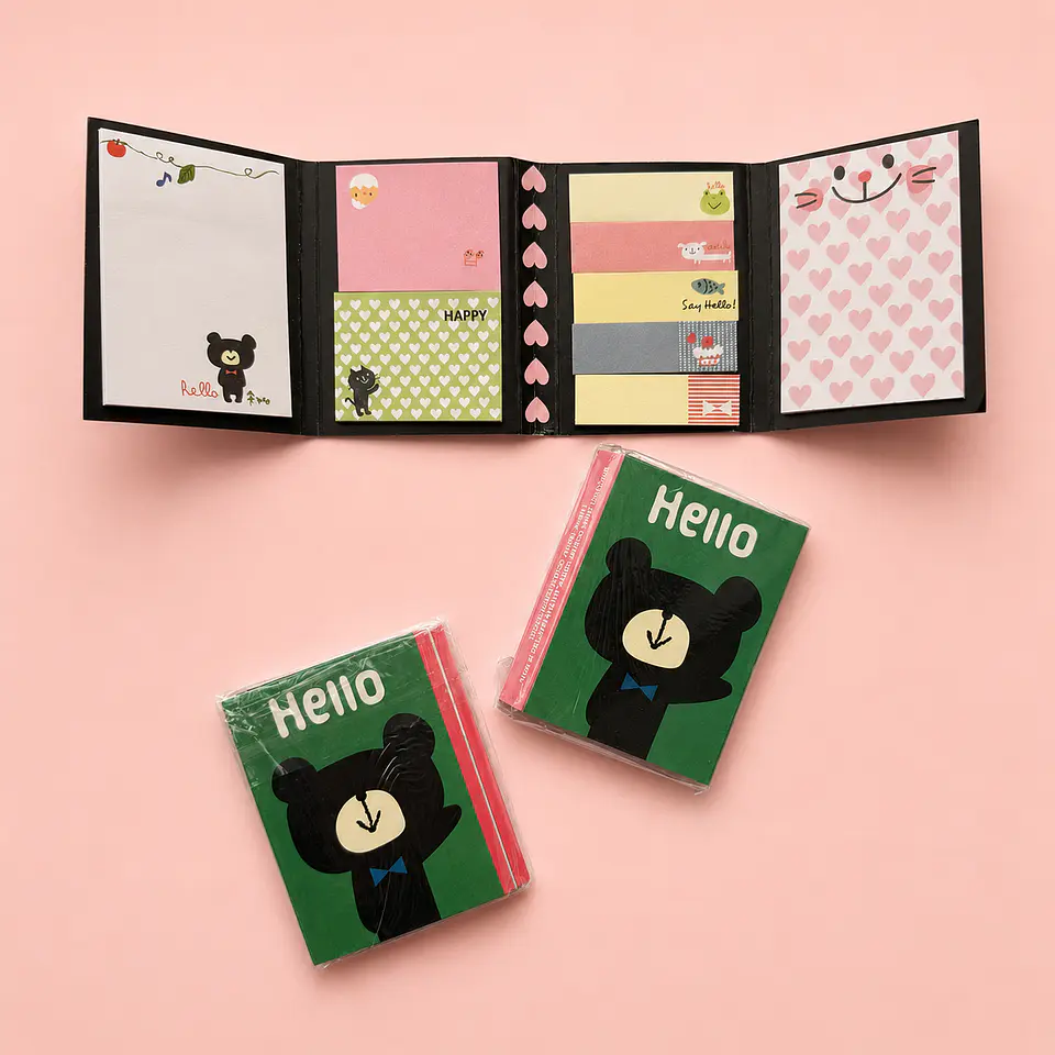 Set de Notas Adhesivas - Post-it Kawaii “Hello” 3