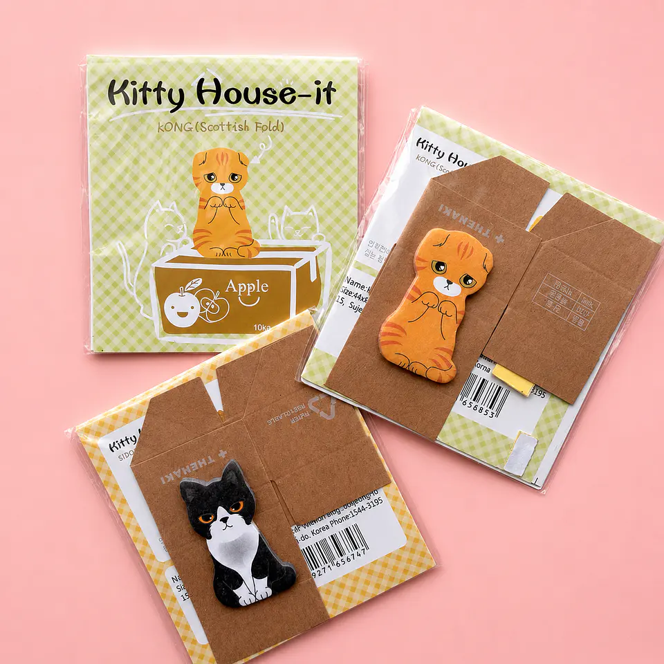  Set de Notas Adhesivas - Post-it Kitty House – Gatitos  1