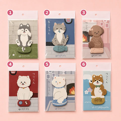 Notas Adhesivas - Post-it Animalitos Kawaii 
