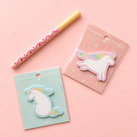 Notas Adhesivas - Post-it Unicornio Kawaii 