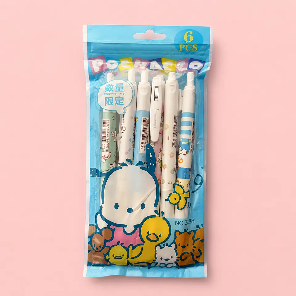Set 6 Lápices de Tinta Sanrio – Pochacco  1