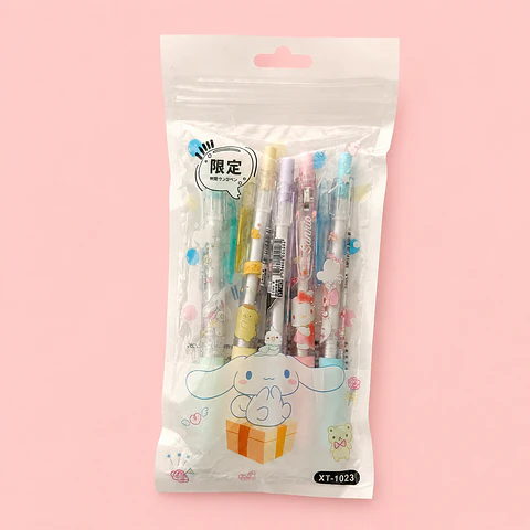 Set 6 Lápices de Tinta Sanrio 