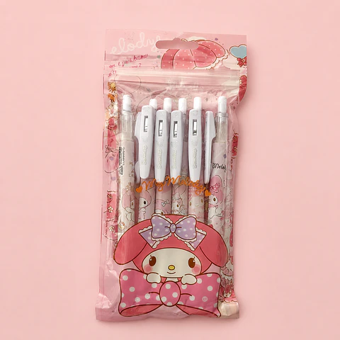 Set 6 Lápices de Tinta Sanrio My Melody