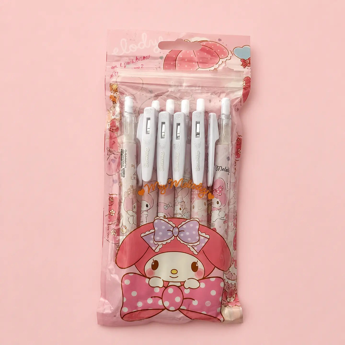 Set 6 Lápices de Tinta Sanrio My Melody 1