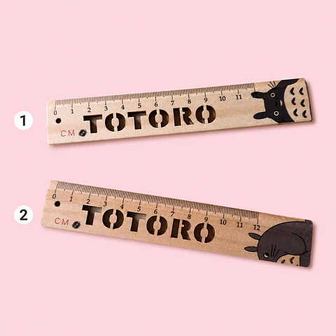 Regla de Madera Totoro – 15 cm 