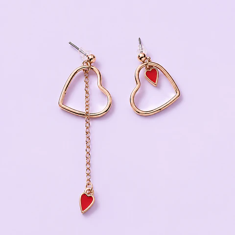 Aros Corazones Asimétricos – Acero Quirúrgico