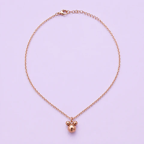 Collar Mickey Minimalista – Acero Quirúrgico
