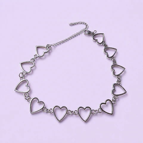 Collar Corazones – Acero Quirúrgico