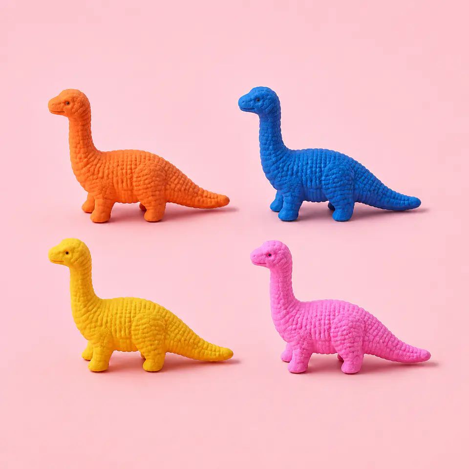 Goma de Borrar Dinosaurio 3D – 4 Colores 1