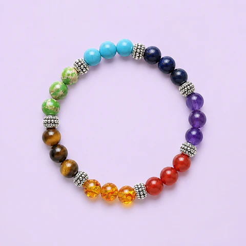 Pulsera 7 Chakras con Gemas Naturales