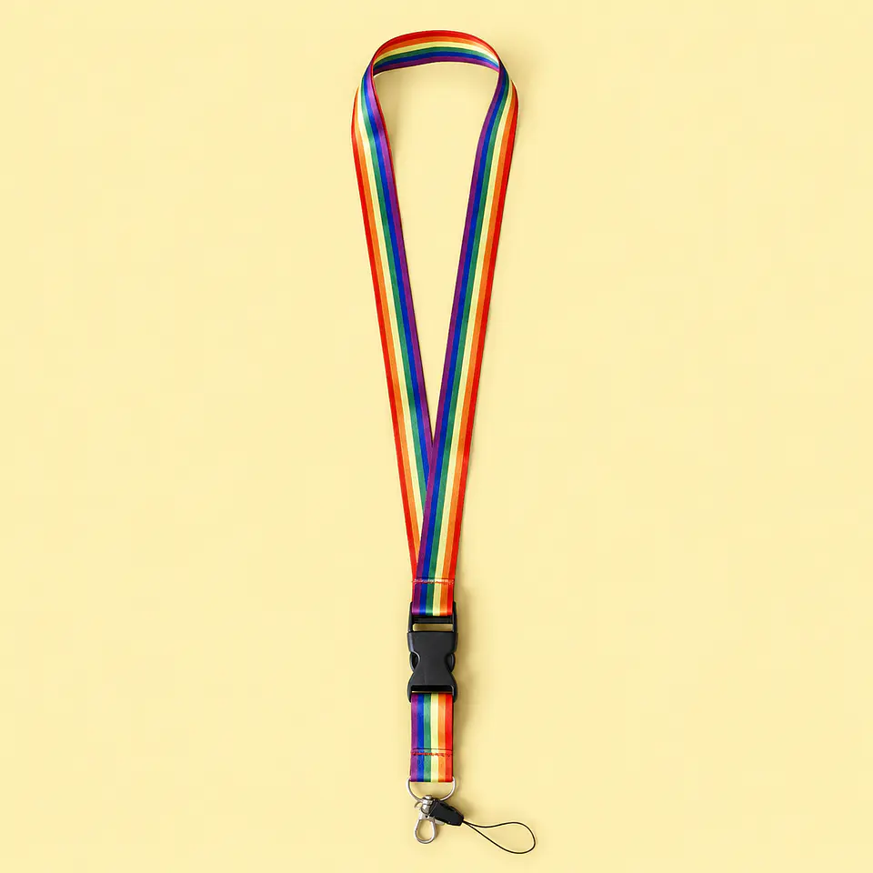 Lanyard Arcoíris con Broche Desmontable 1