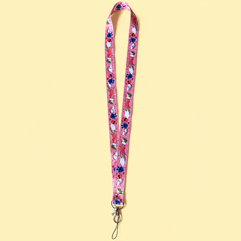 Lanyard Stitch Rosa – Diseño Tropical