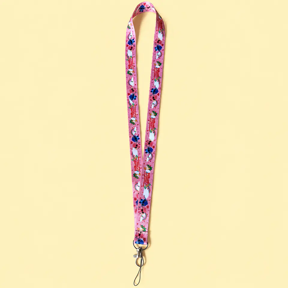 Lanyard Stitch Rosa – Diseño Tropical 1
