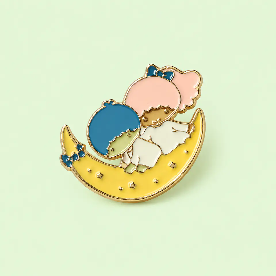 Pin Metálico Little Twin Stars – Kiki & Lala - Sanrio 1