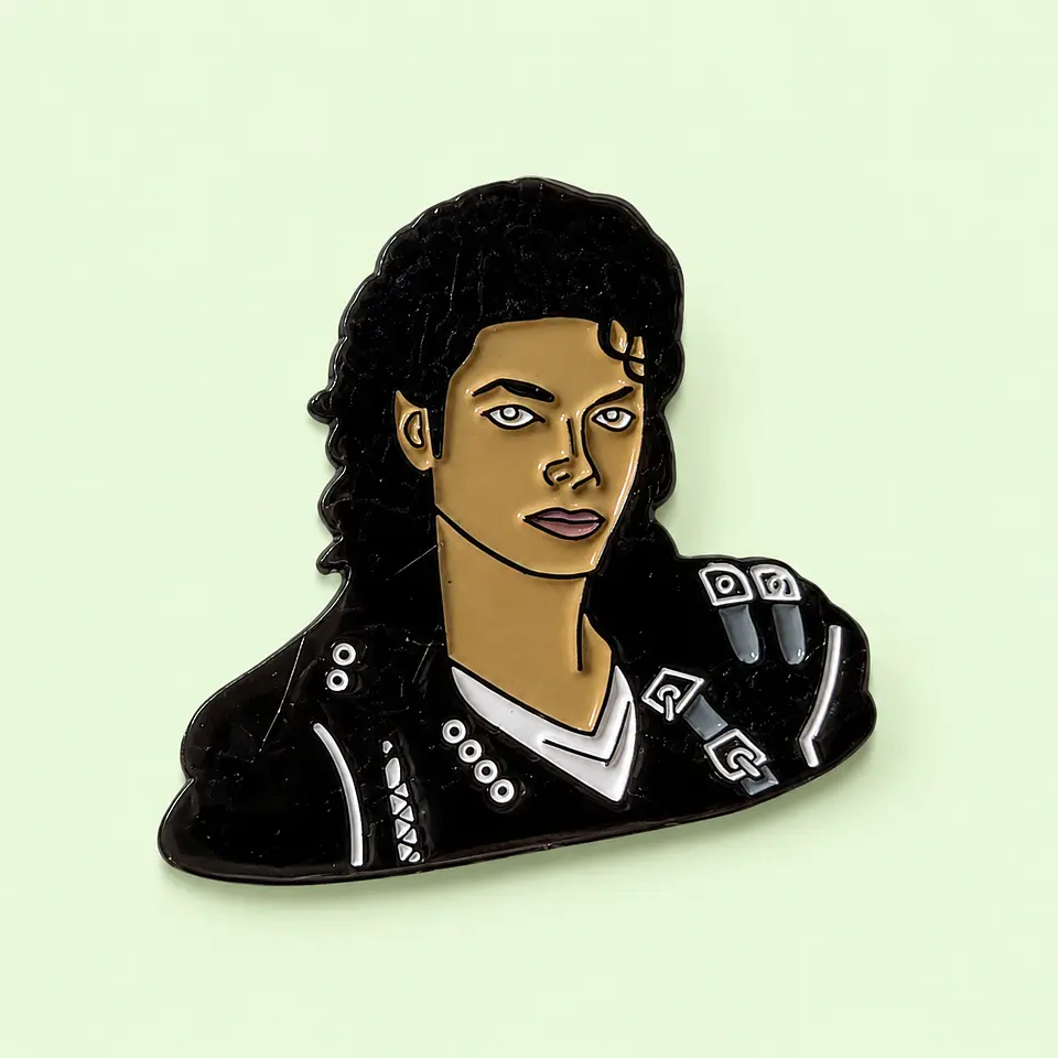 Pin Metálico Michael Jackson – Bad 1