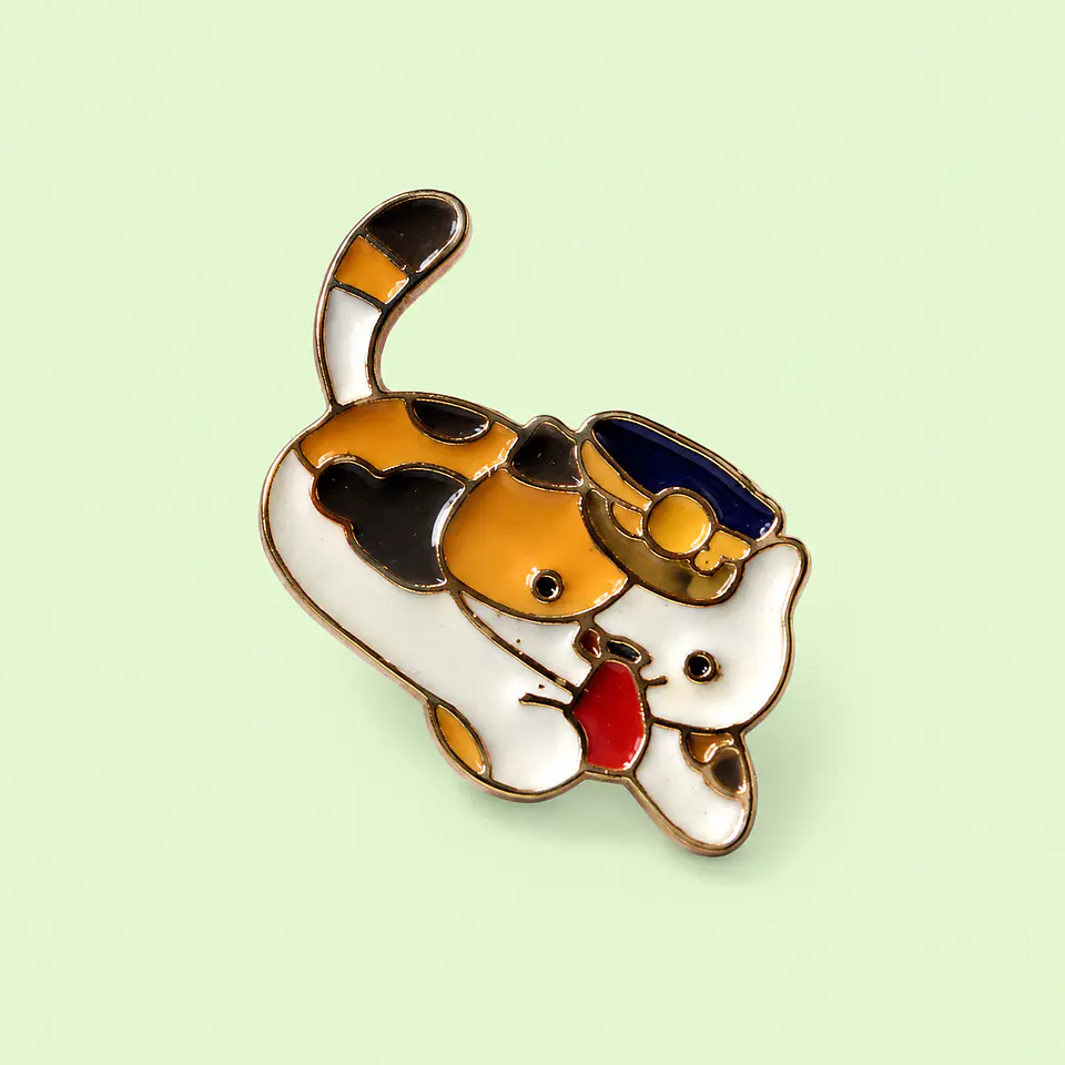 Pin Metálico Gatita Calico 1