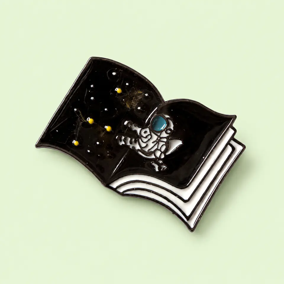 Pin Metálico Astronauta & Universo 1
