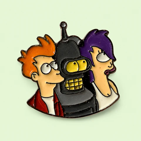 Pin Metálico Futurama – Fry, Bender & Leela