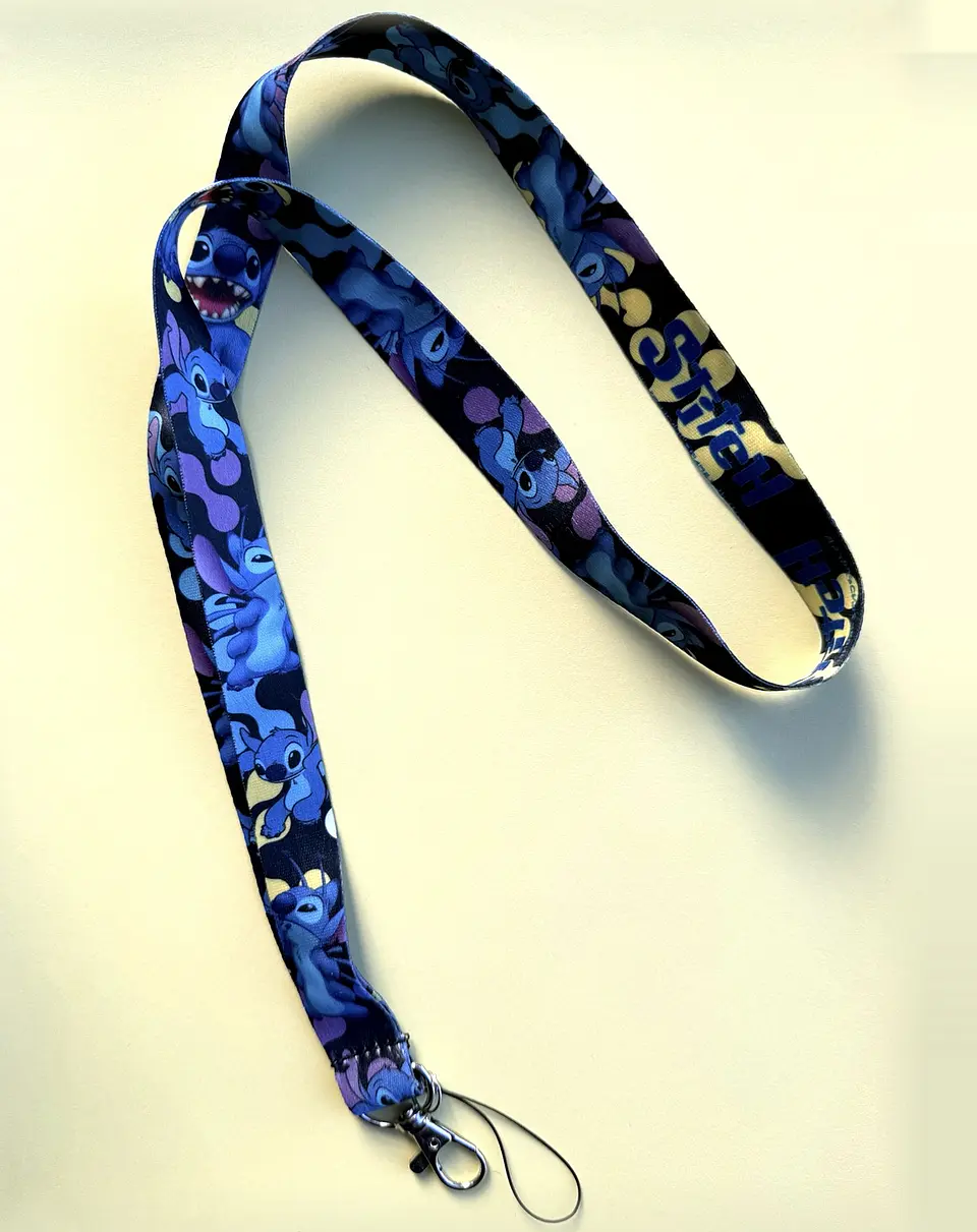 Lanyard Stitch Negro – Disney 1