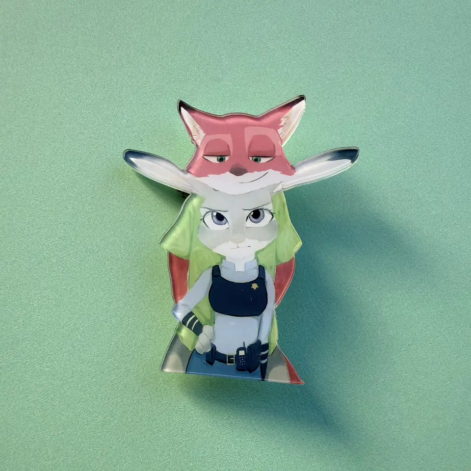 Pin Acrílico Nick & Judy – Zootopia 1