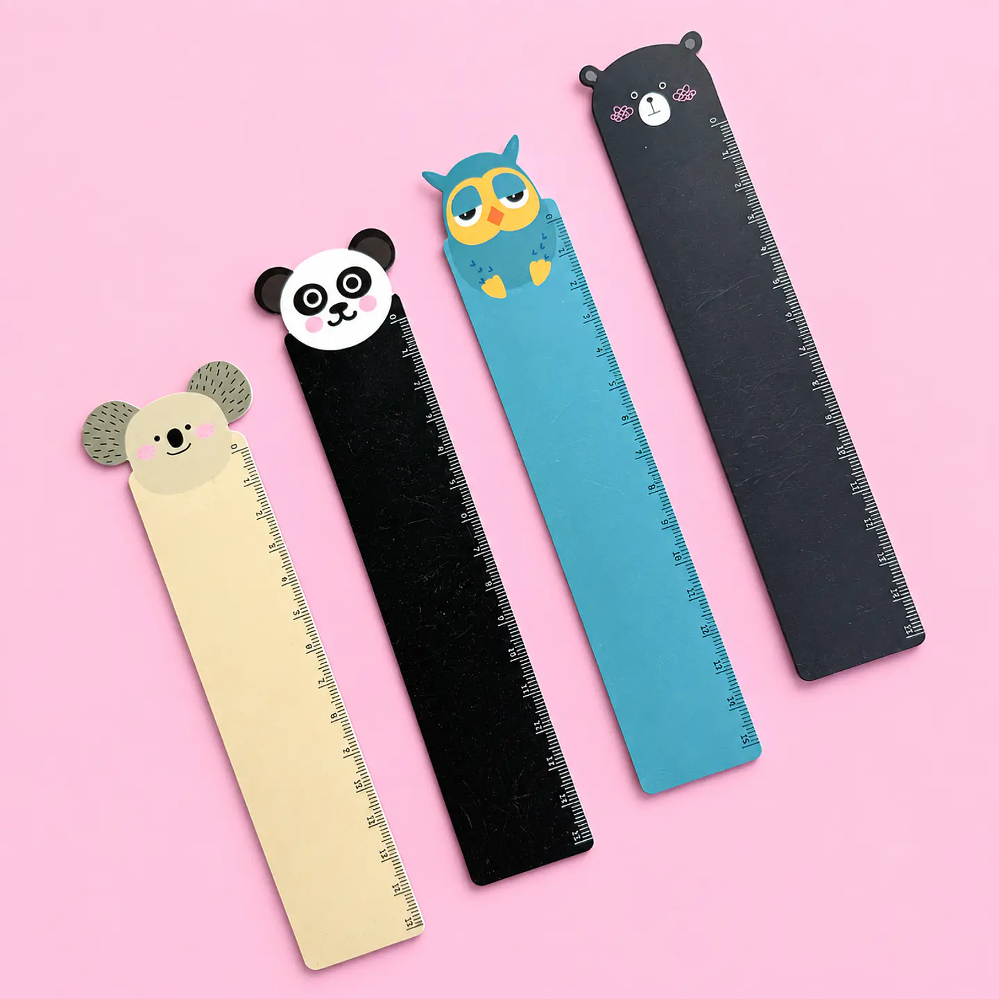 Regla Plástica Animalitos 15 cm 1