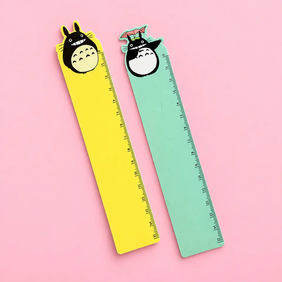 Regla Plástica Totoro 15 cm 1