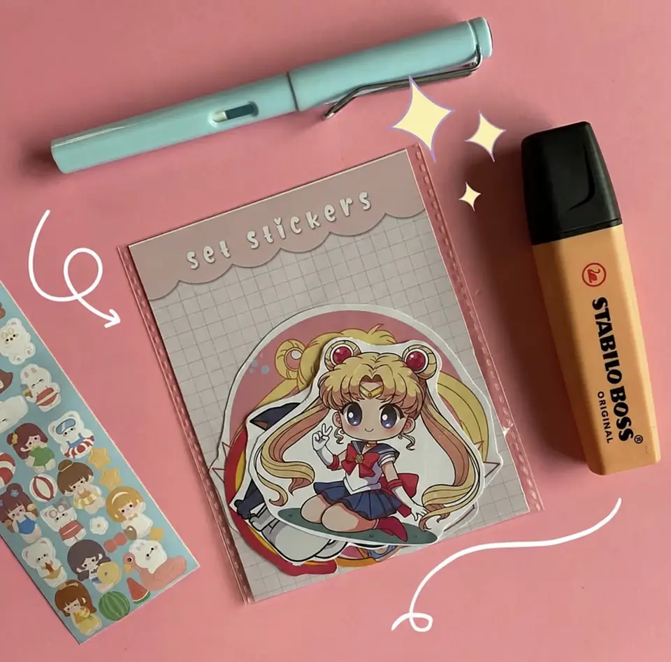 Set de Stickers Sailor Moon – 6 a 12 unidades 1