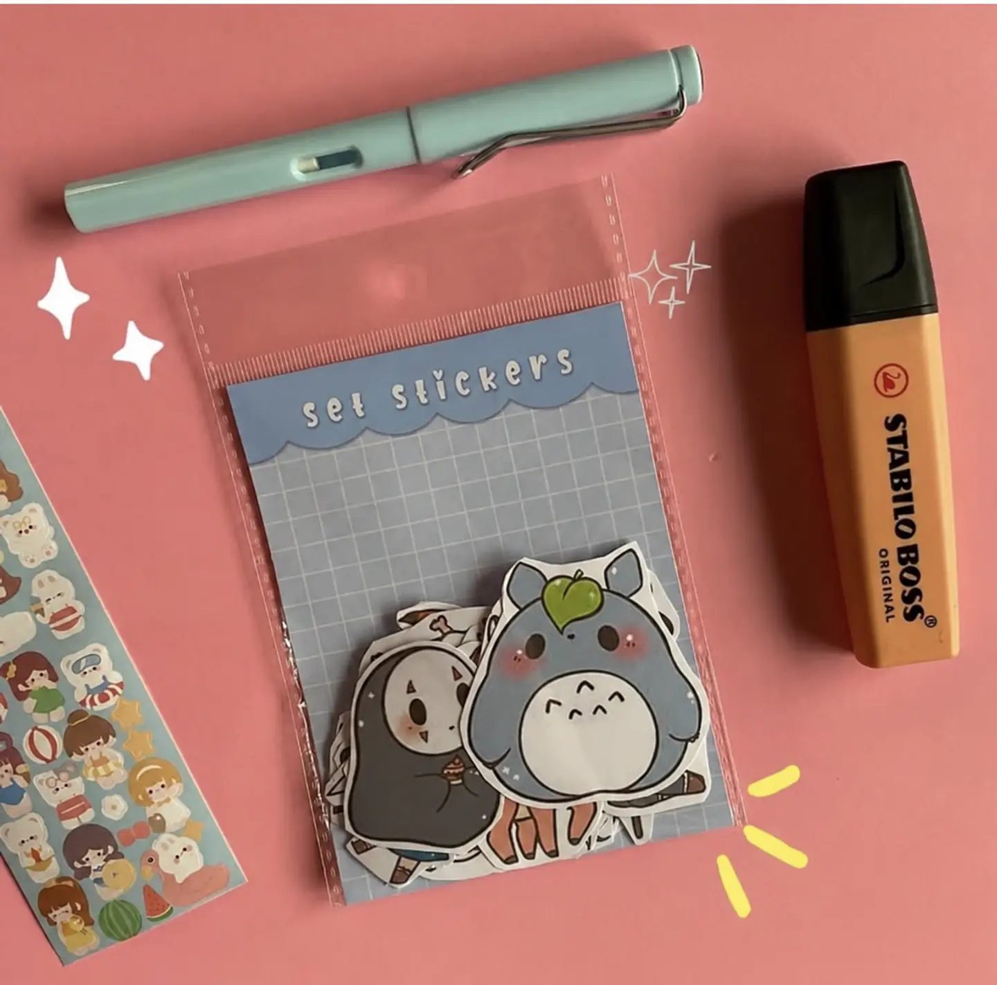 Set de Stickers Totoro Kawaii – 6 a 12 unidades 1