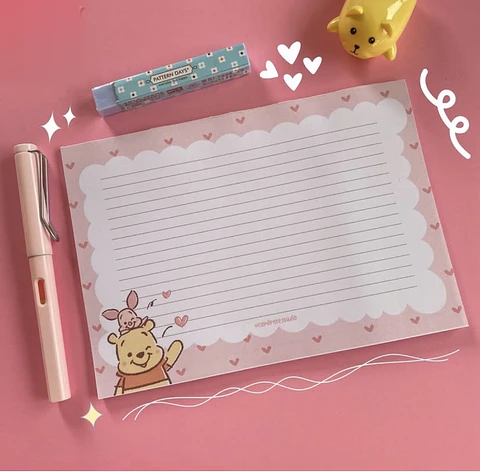 Taco de Esquelas Winnie the Pooh y Piglet A5 – 30 hojas