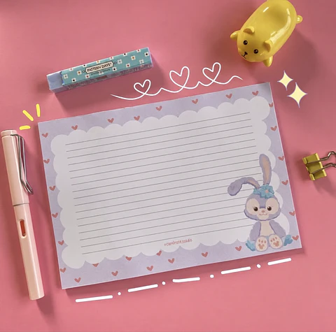 Taco de Esquelas StellaLou A5 – Duffy and Friends - 30 hojas