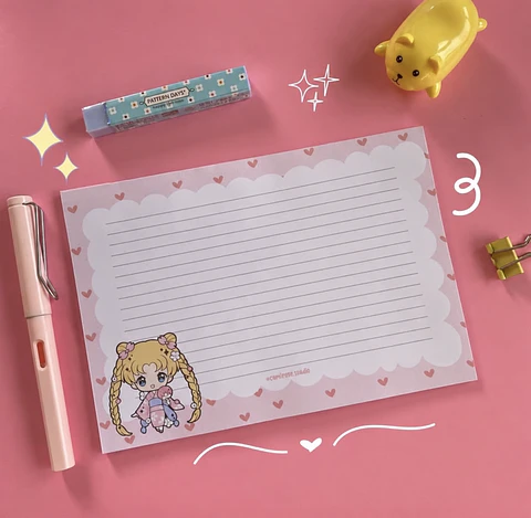 Taco de Esquelas Sailor Moon – 30 Hojas 