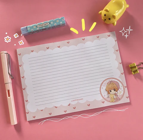 Taco de Esquelas Sakura Card Captor – 30 Hojas