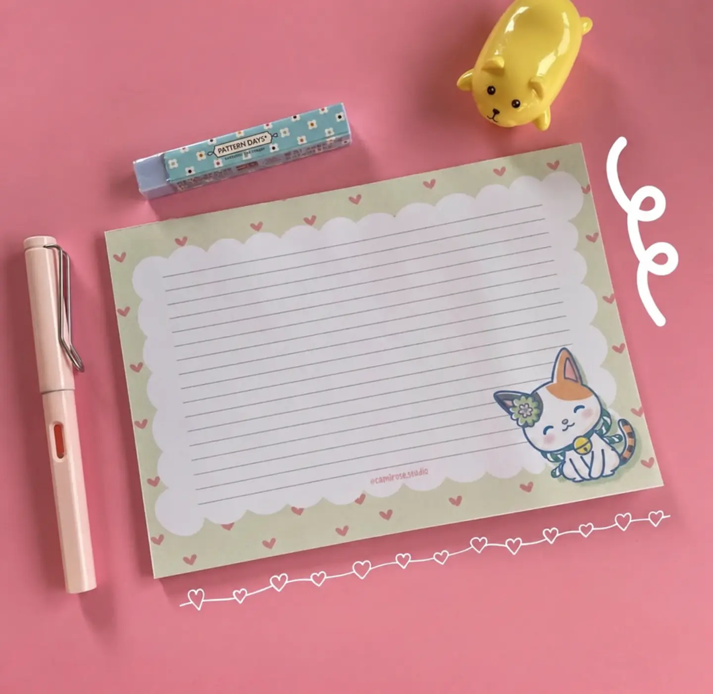Taco de Esquelas Gatito Kawaii – 30 Hojas 1