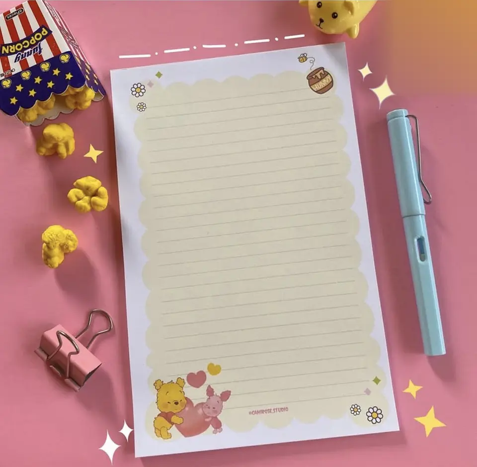 Taco de Esquelas Winnie the Pooh y Piglet – 30 Hojas 1