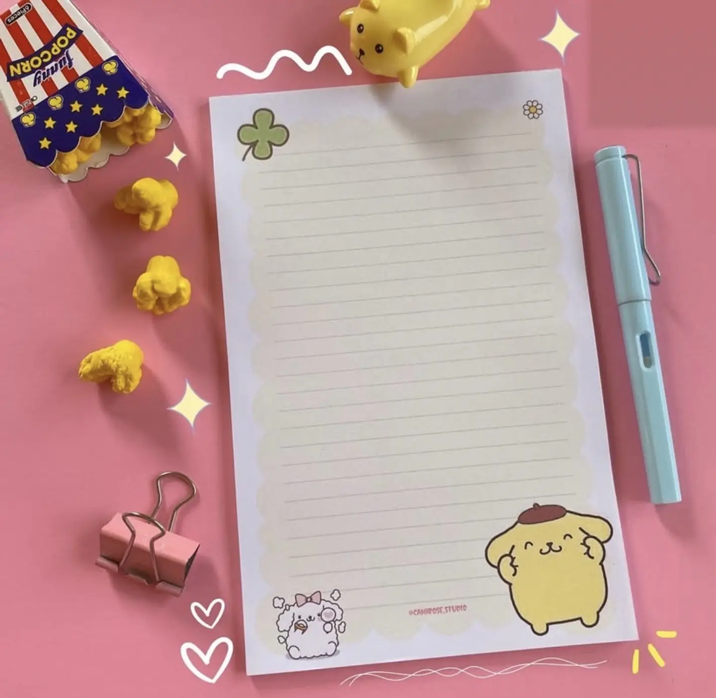 Taco de Esquelas Pompompurin – 30 Hojas 1