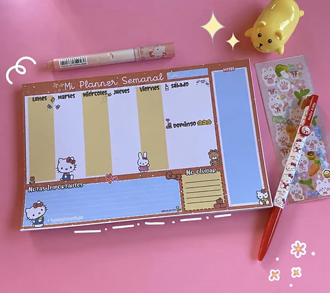 Planner Semanal Hello Kitty – 30 Hojas