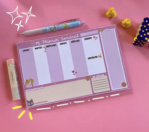 Planner Semanal Sailor Moon – 30 Hojas