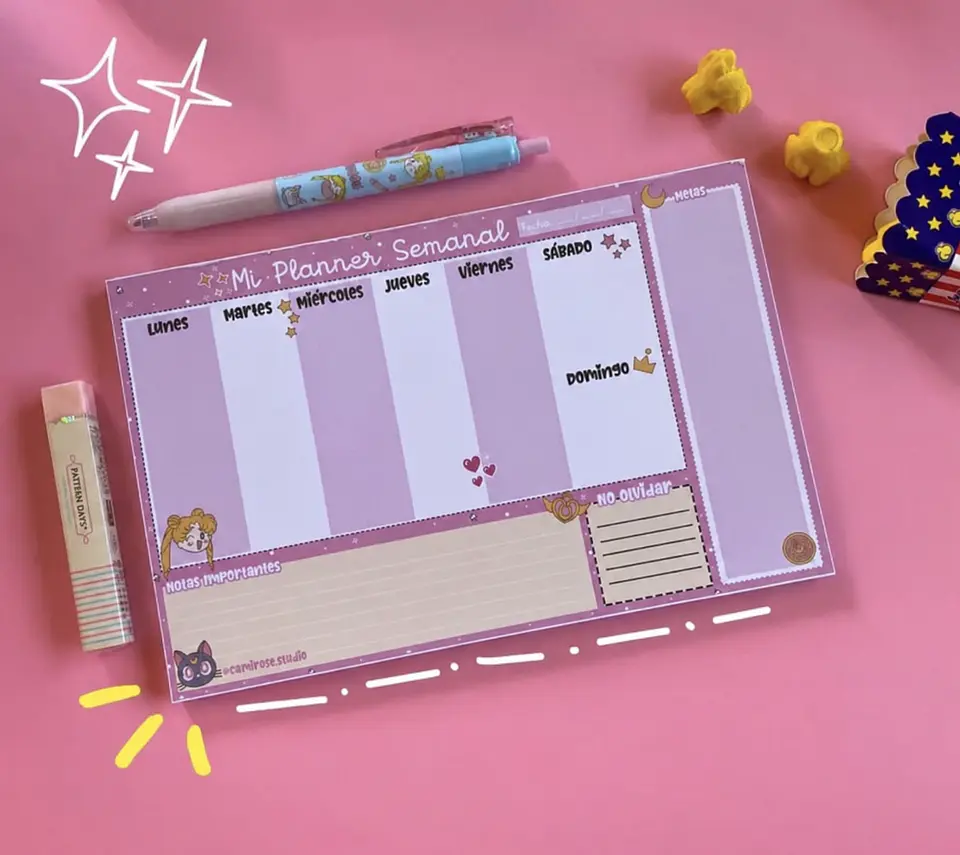 Planner Semanal Sailor Moon – 30 Hojas 1