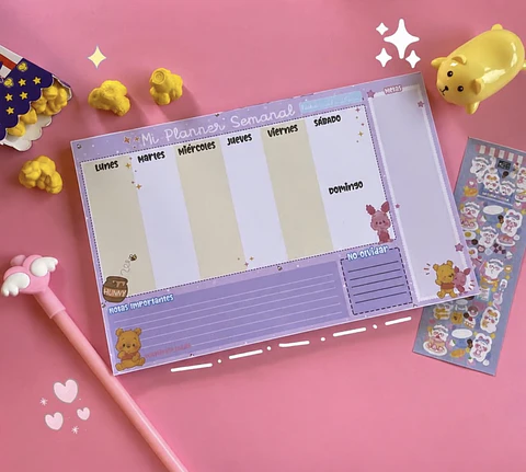 Planner Semanal Winnie the Pooh – 30 Hojas