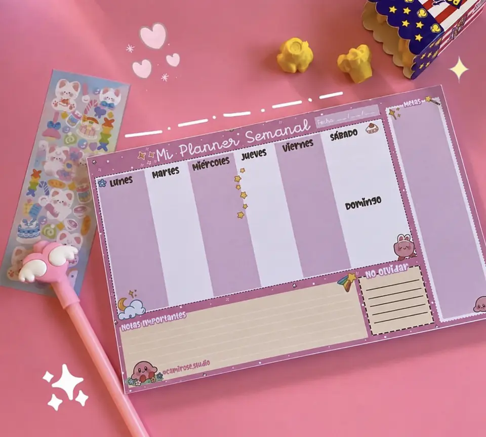 Planner Semanal Kirby – 30 Hojas 1
