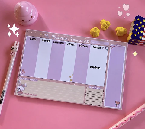 Planner Semanal Marroncream – 30 Hojas